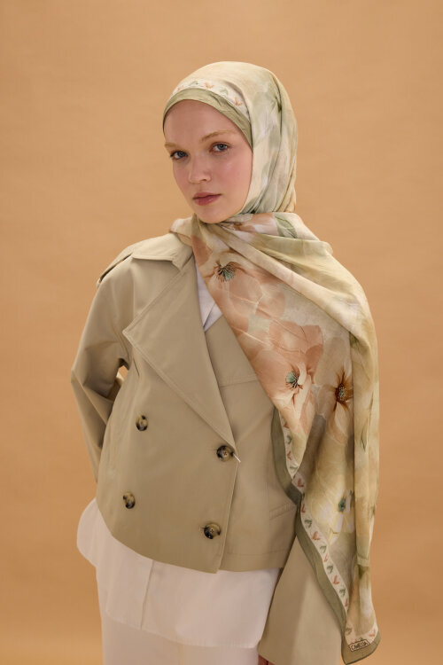 Opera Kraş Şal - Olive 