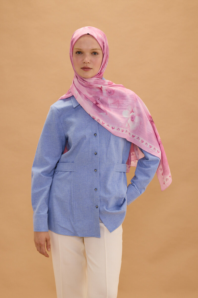 Opera Kraş Şal - Pembe - 1