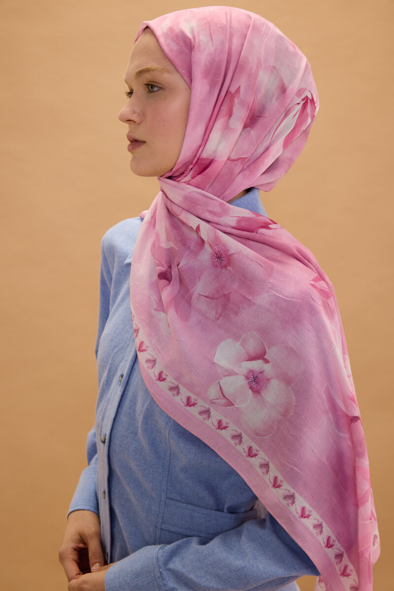 Opera Kraş Şal - Pembe - 2