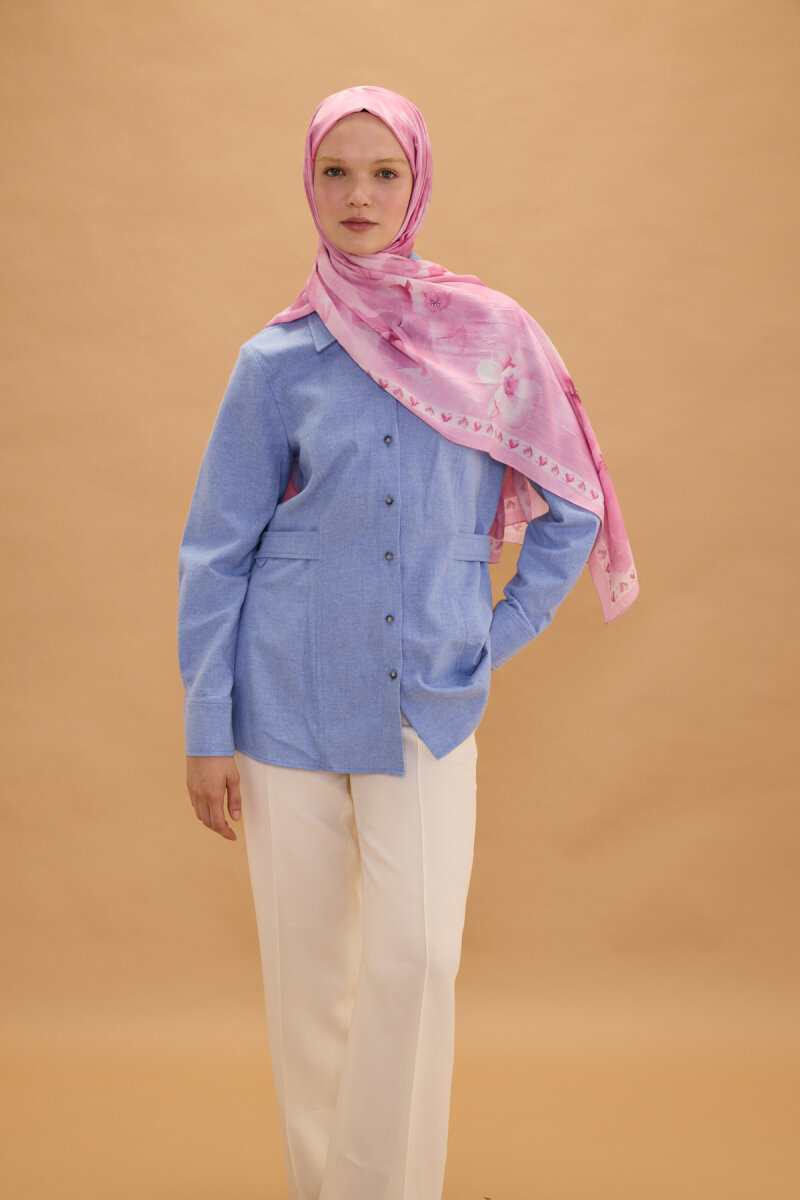 Opera Kraş Şal - Pembe - 1