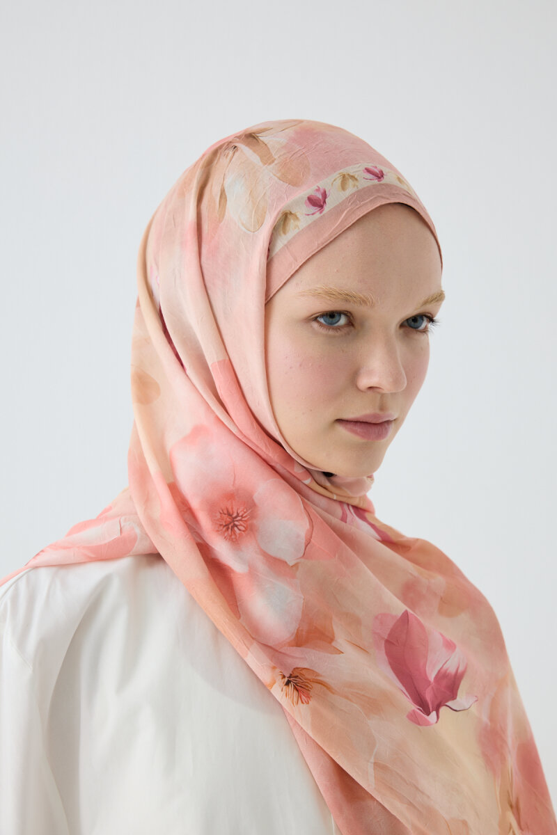 Opera Kraş Şal - Şeftali - 3