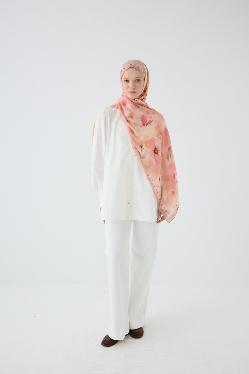 Opera Kraş Şal - Şeftali - 4