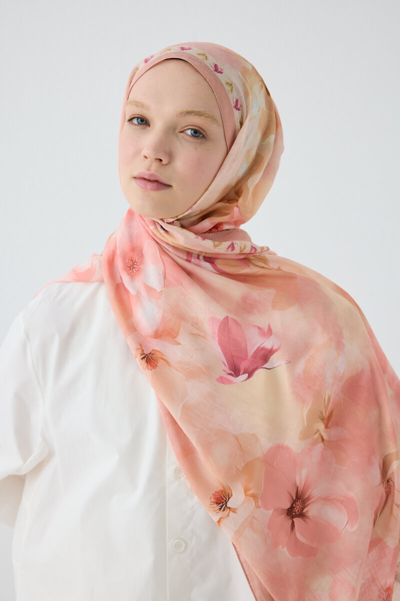 Opera Kraş Şal - Şeftali - 3