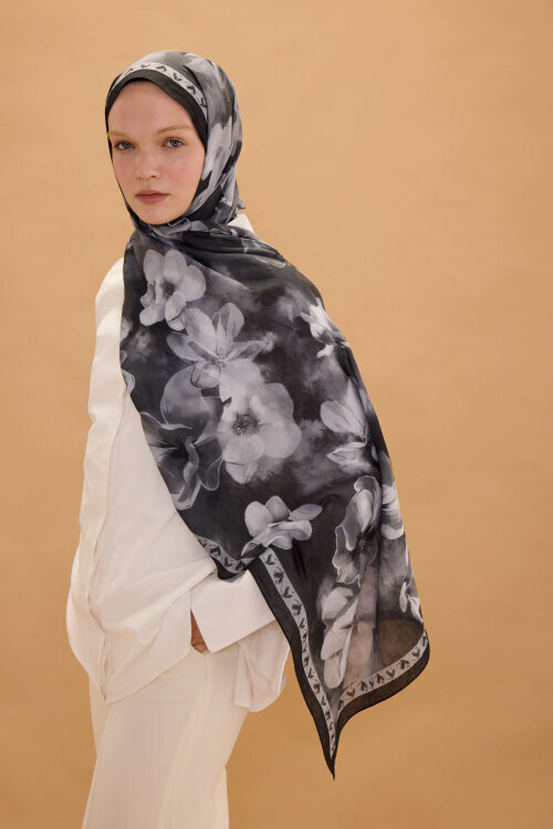 Opera Kraş Şal - Siyah - Camellia Scarfs (1)