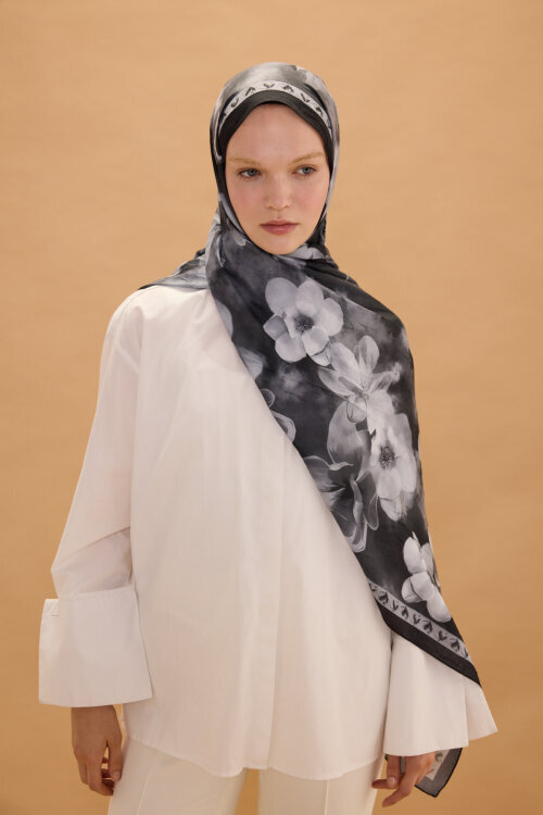 Opera Kraş Şal - Siyah - Camellia Scarfs