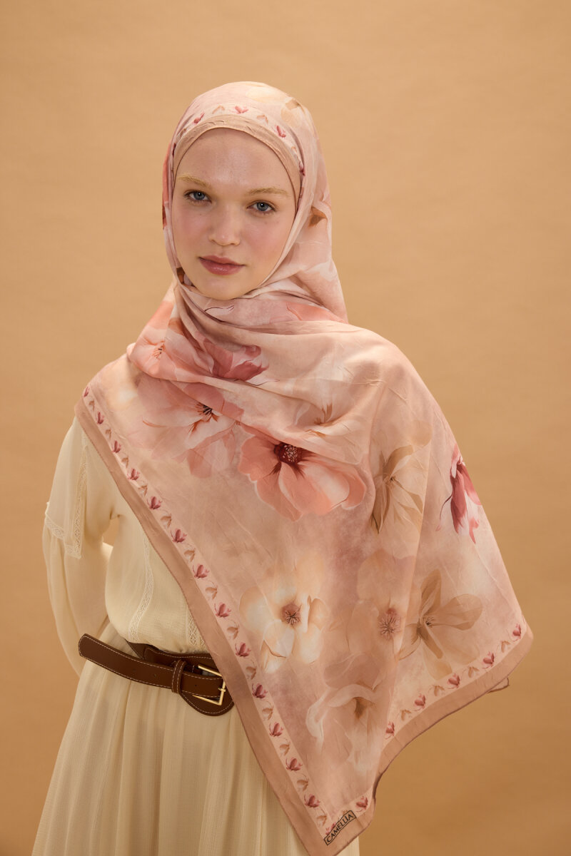 Opera Kraş Şal - Somon - 3