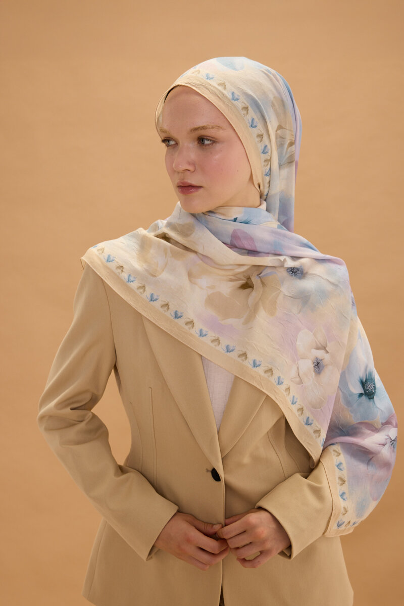 Opera Kraş Şal - Tereyağ Sarısı - 1