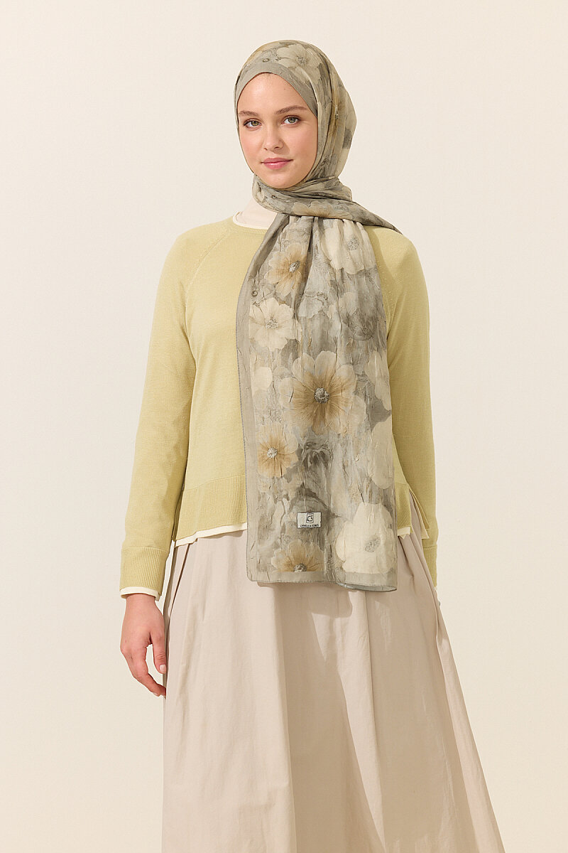 Orkide Kraş Şal - Çağla - 1