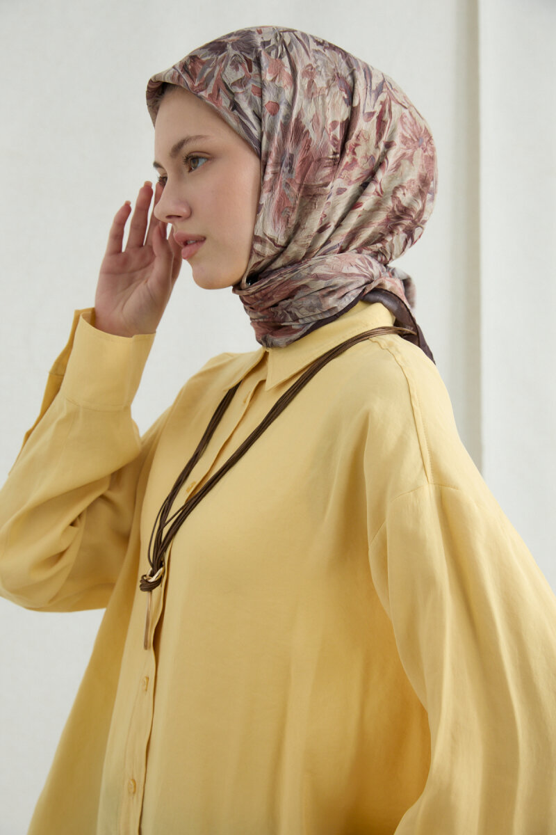 Paradise Kraş Eşarp - Kahve - 3