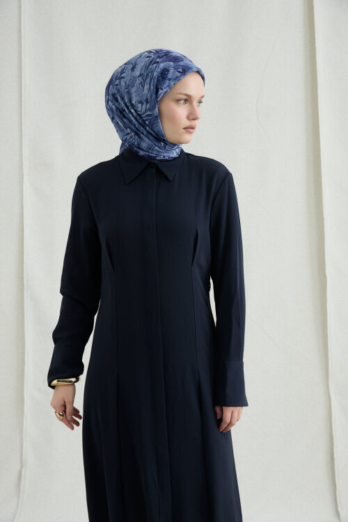 Paradise Kraş Eşarp - Lacivert - Camellia Scarfs (1)