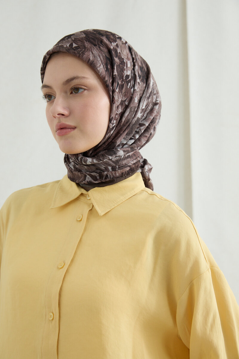 Paradise Kraş Eşarp - Mocha - 3