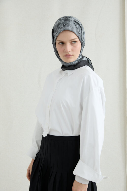 Paradise Kraş Eşarp - Siyah - Camellia Scarfs (1)