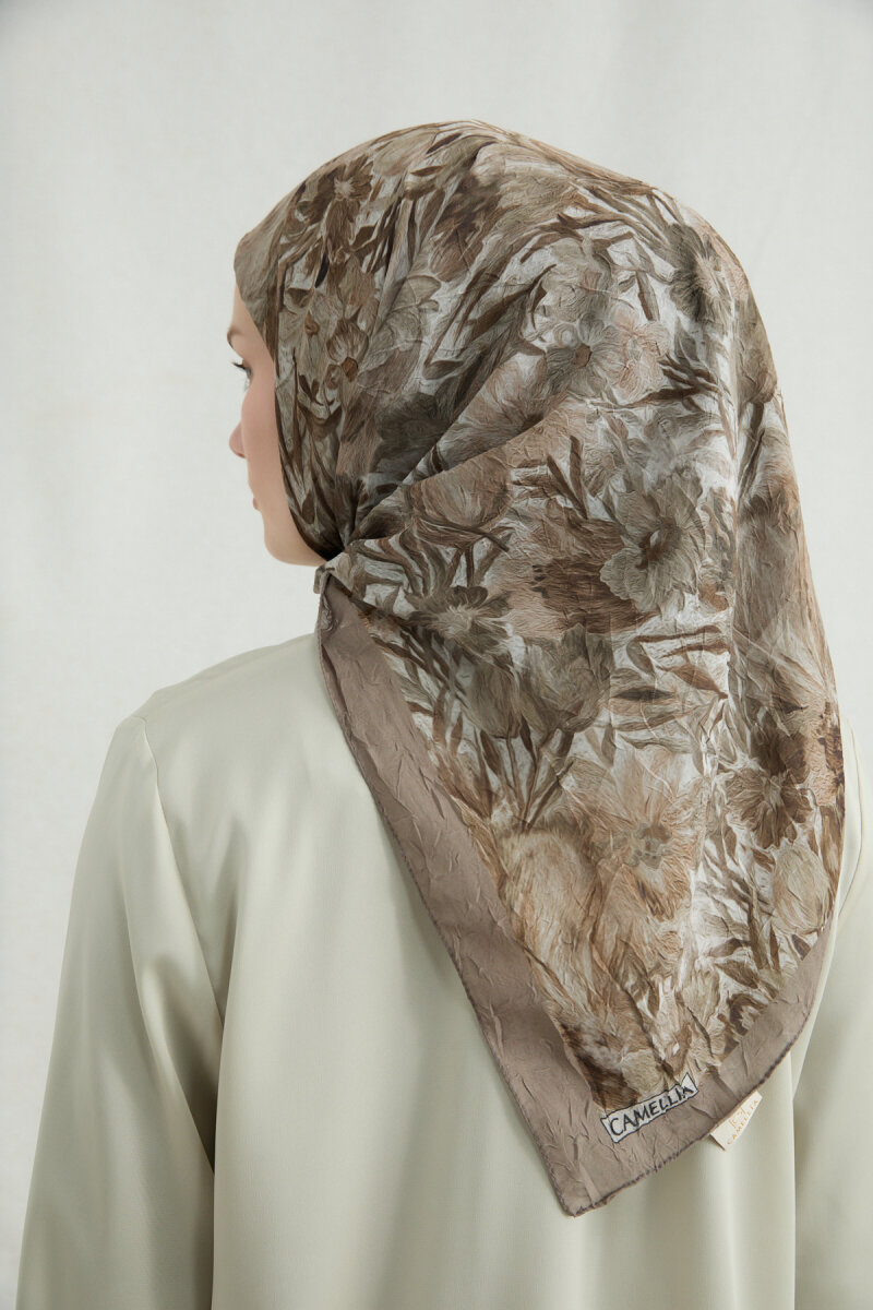 Paradise Kraş Eşarp - Vizon - 3