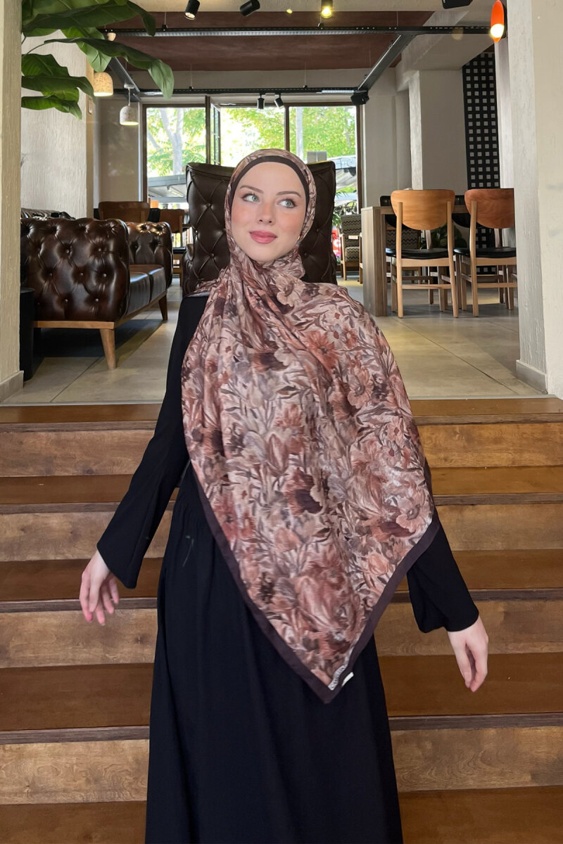 Paradise Kraş Şal - Açık Kahve - 2