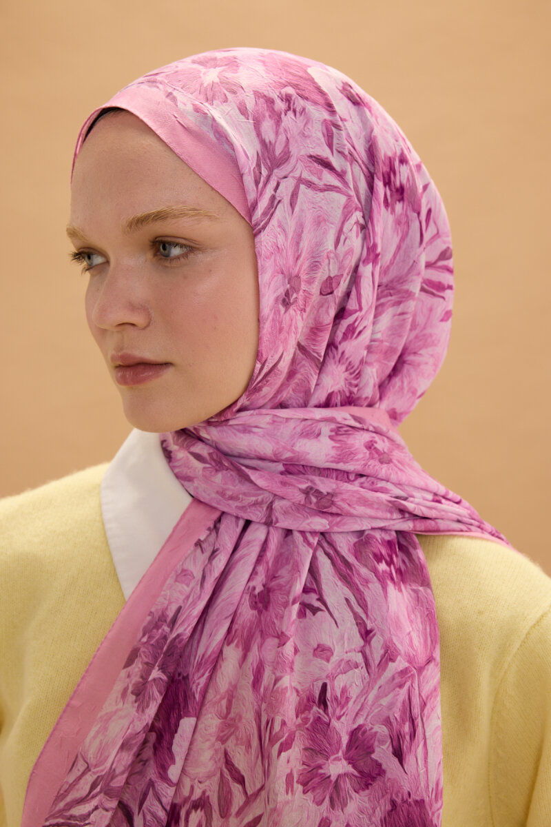 Paradise Kraş Şal - Pembe - 3