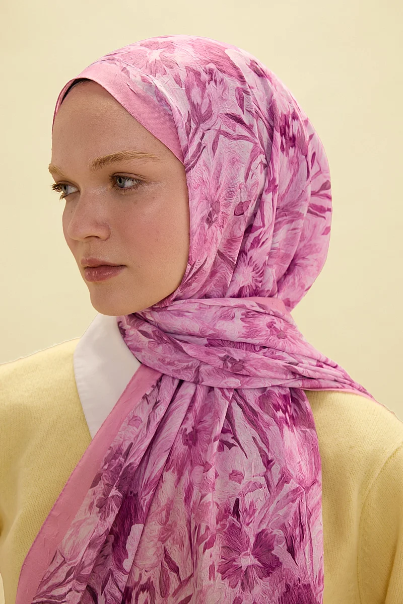 Paradise Kraş Şal - Pembe - Camellia Scarfs