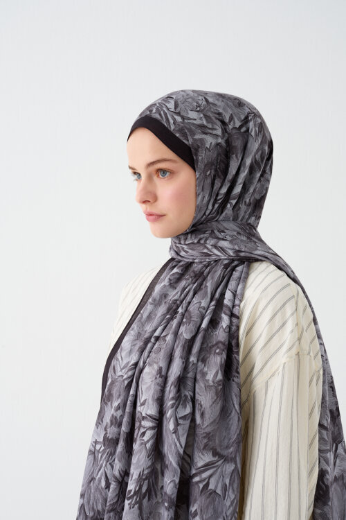 Paradise Kraş Şal - Siyah - Camellia Scarfs (1)