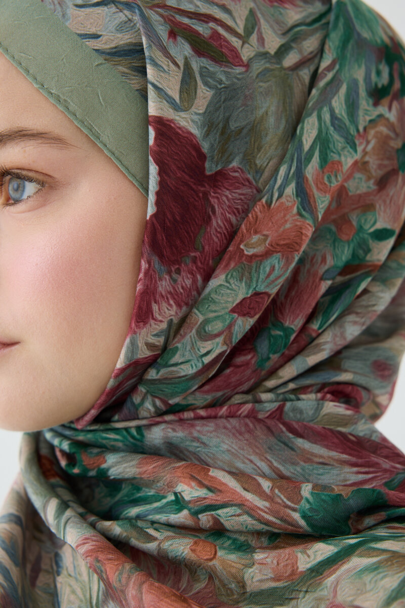 Paradise Kraş Şal - Yeşil - 3