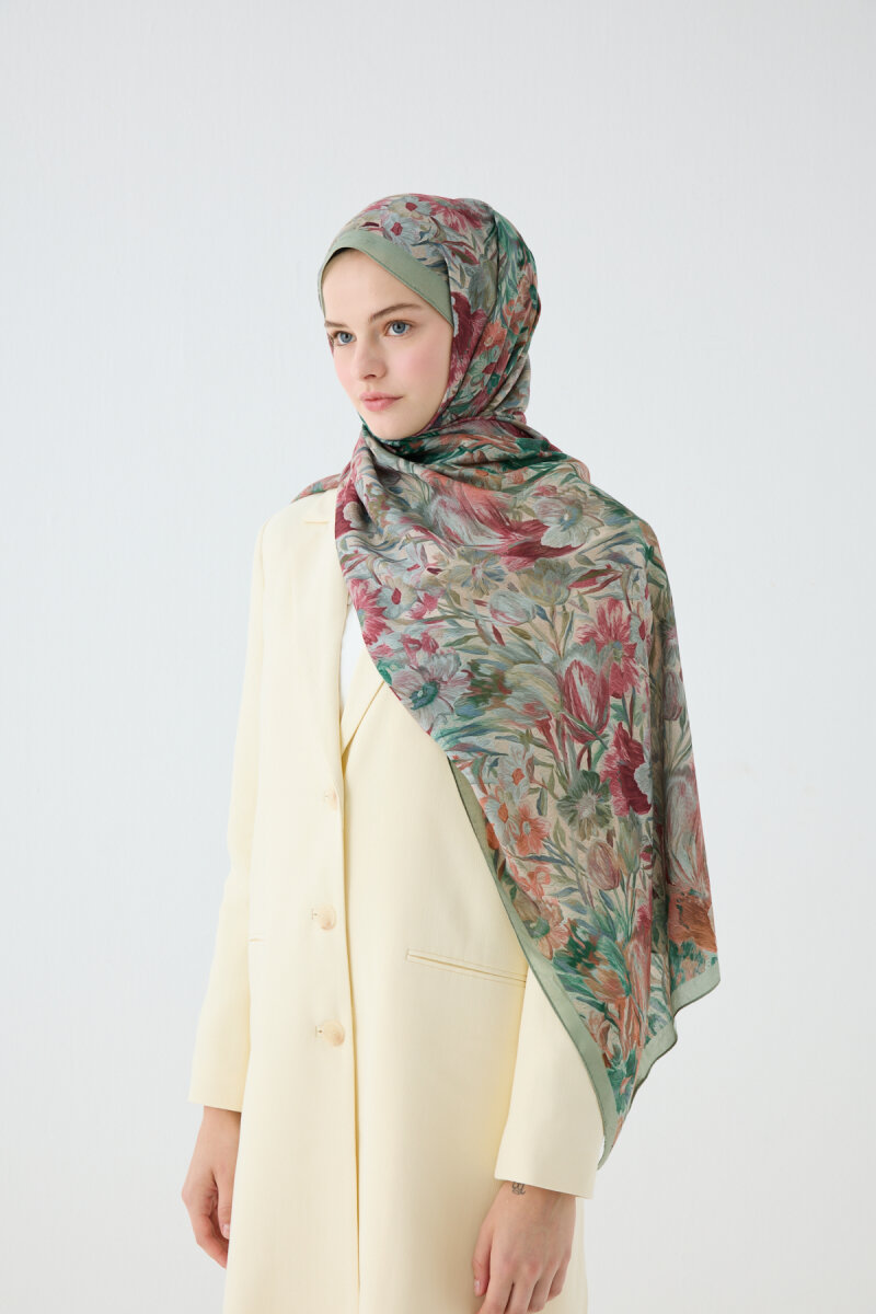 Paradise Kraş Şal - Yeşil - 2