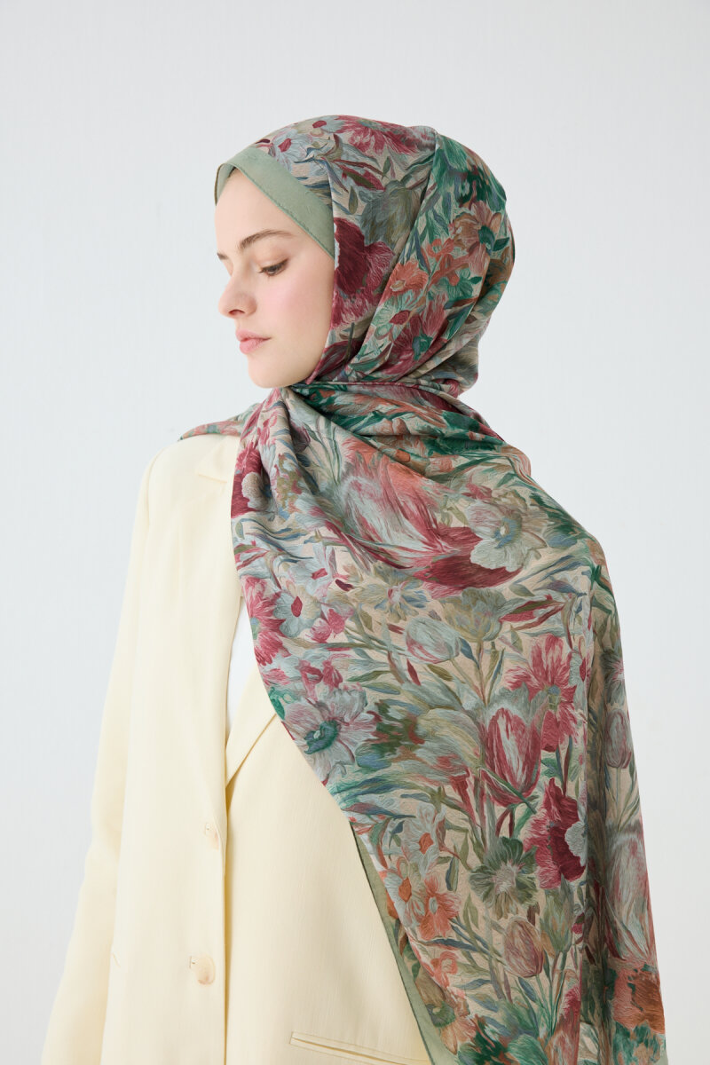 Paradise Kraş Şal - Yeşil - 4