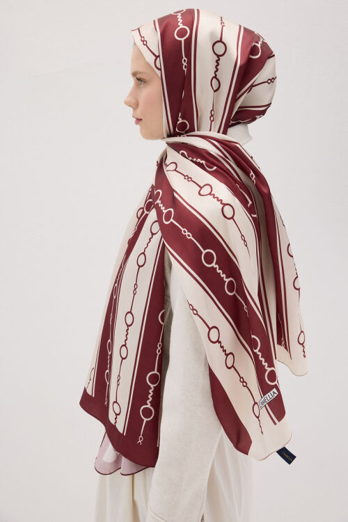 Perle Hue Desen - Bordo - Camellia Scarfs (1)