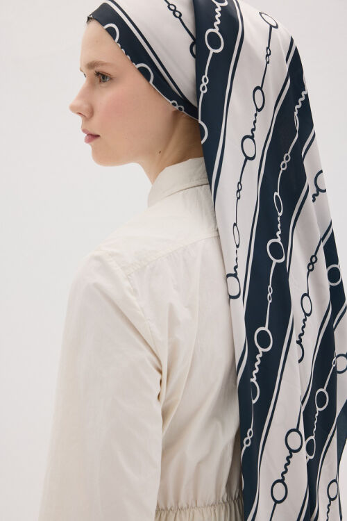 Perle Hue Desen - Ekru - Camellia Scarfs (1)