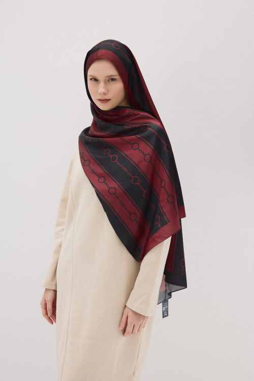 Perle Hue Desen - Kırmızı - Camellia Scarfs