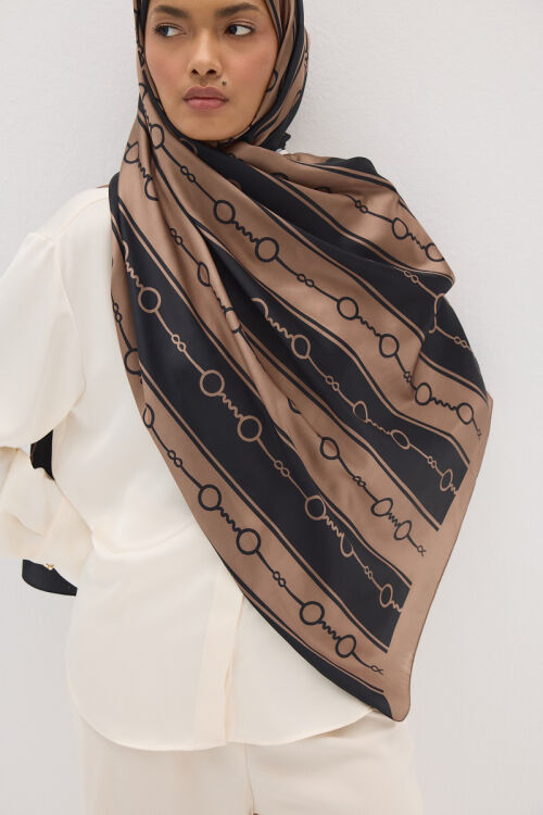 Perle Hue Desen - Mocha - Camellia Scarfs (1)