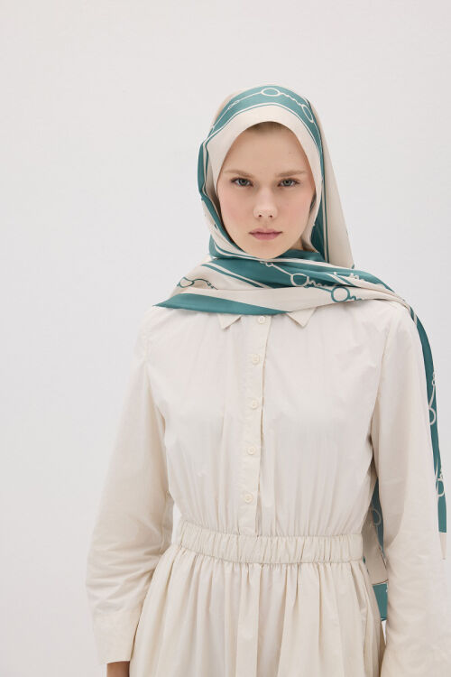 Perle Hue Desen - Yeşil - Camellia Scarfs (1)