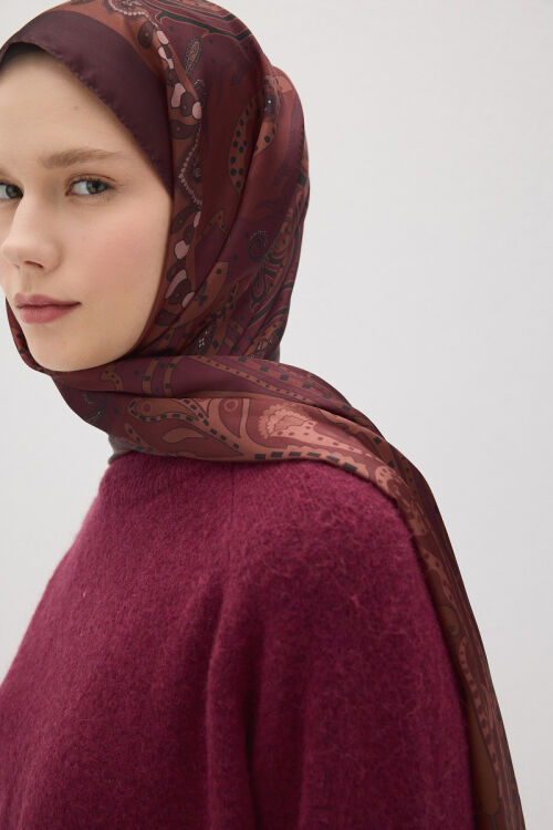 Perle Pulse Desen - Bordo 