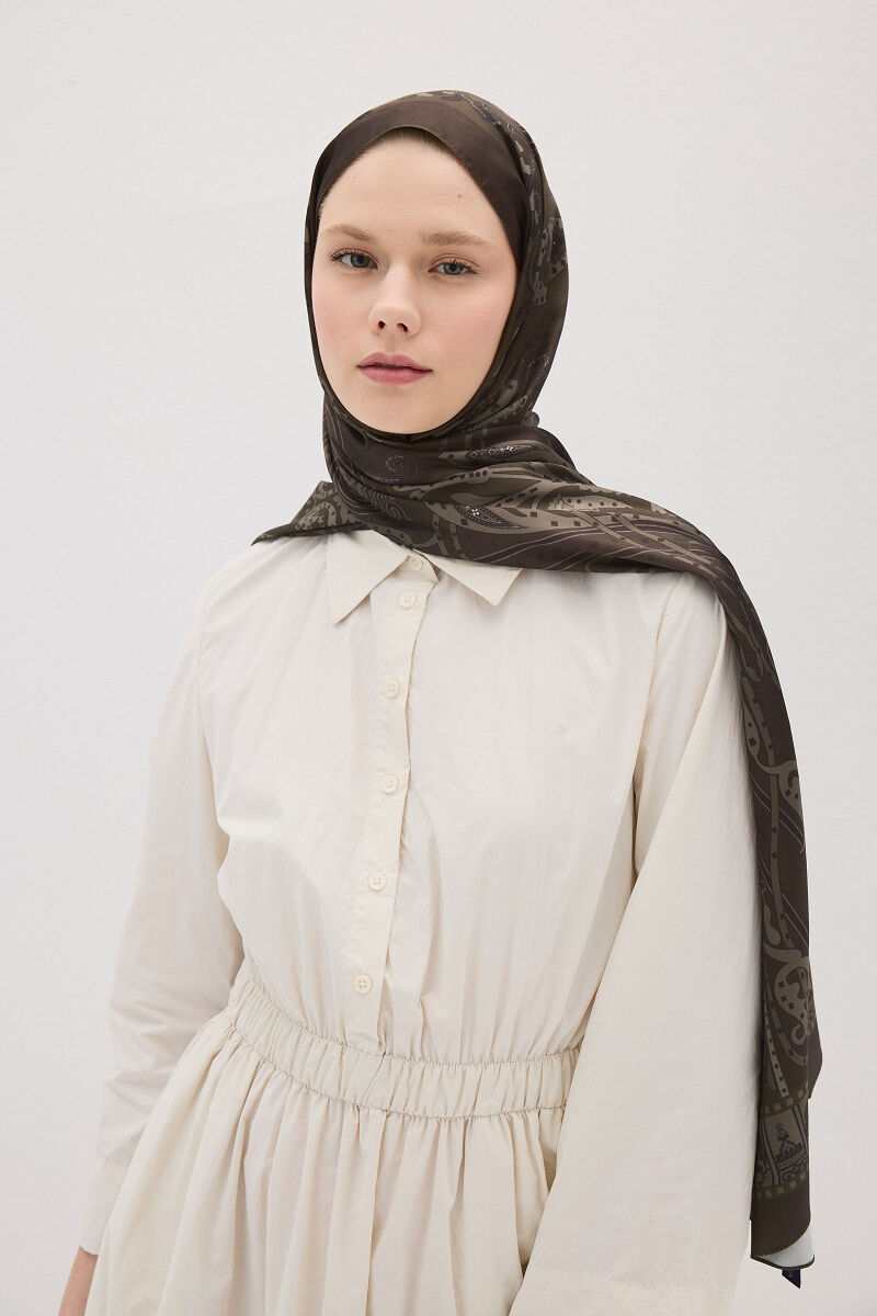 Perle Pulse Desen - Koyu Haki - 1