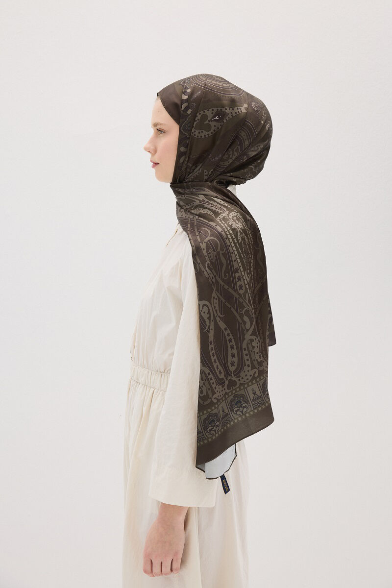 Perle Pulse Desen - Koyu Haki - 2