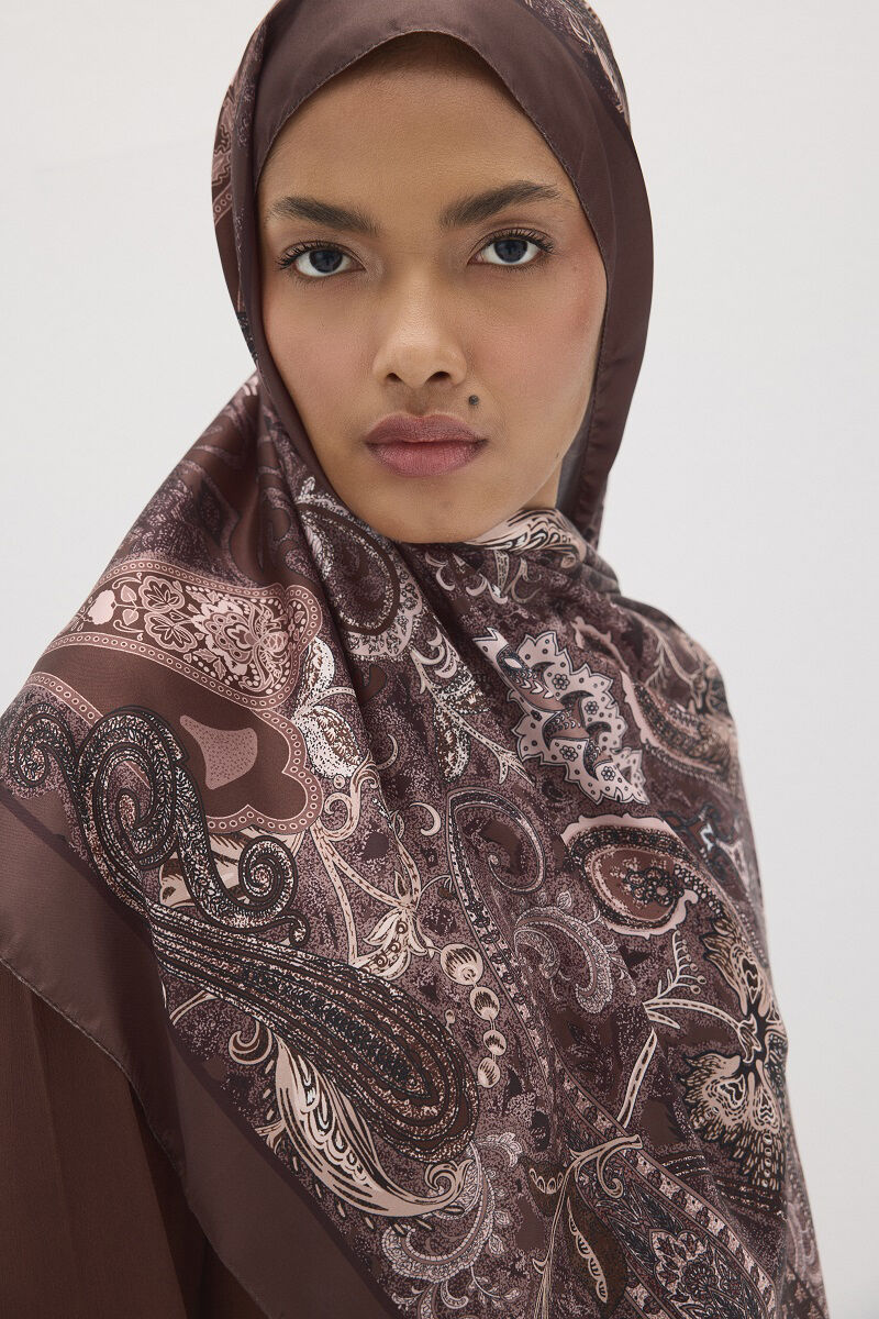 Perle Vibe Desen - Kahve - 4