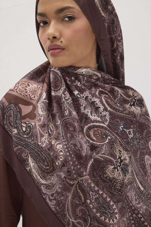 Perle Vibe Desen - Kahve 