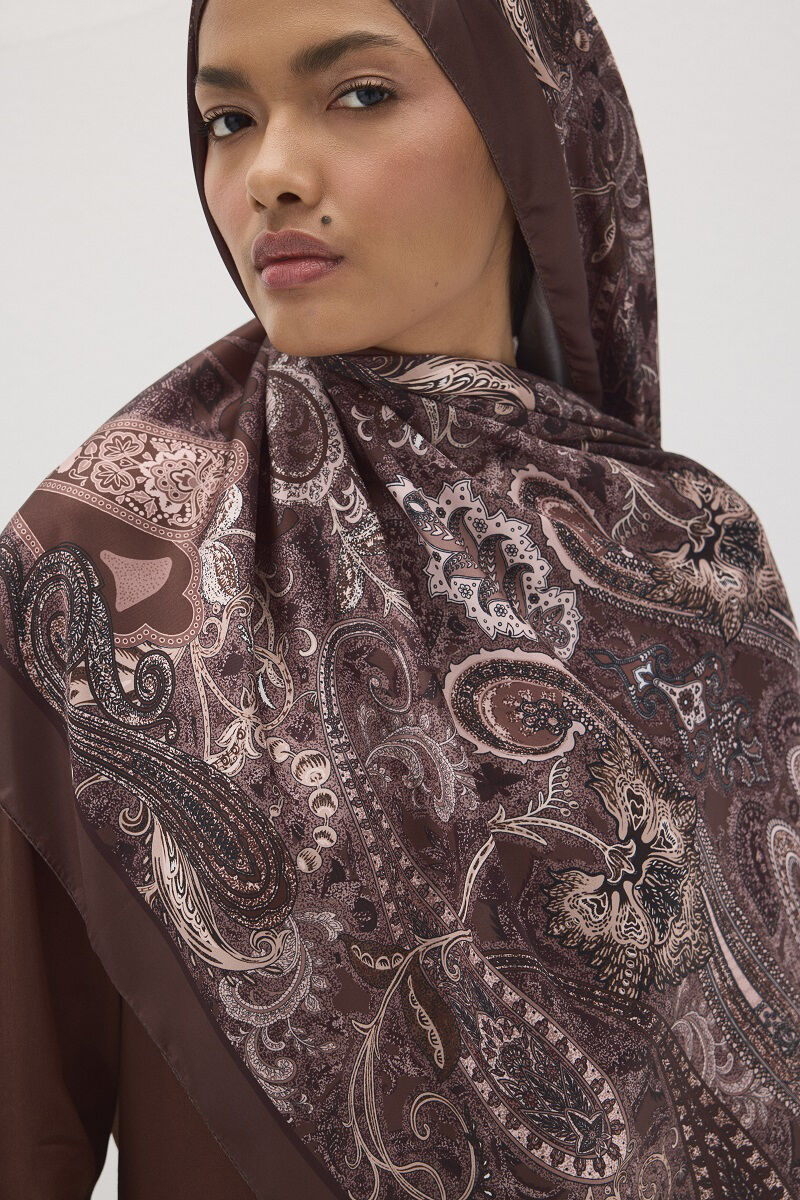 Perle Vibe Desen - Kahve - 1