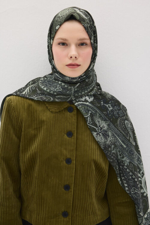 Perle Vibe Desen - Yeşil - Camellia Scarfs