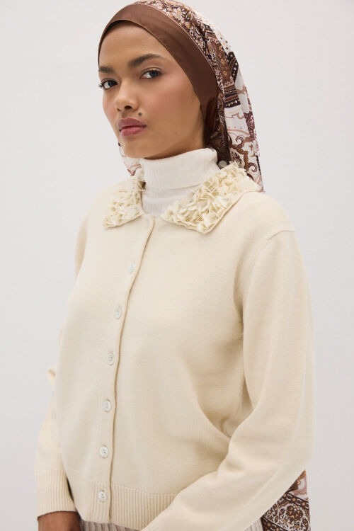 Perle Zen Desen - Camel - Camellia Scarfs (1)