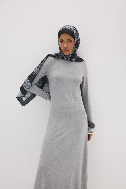 Perle Zen Desen - Siyah - Camellia Scarfs (1)