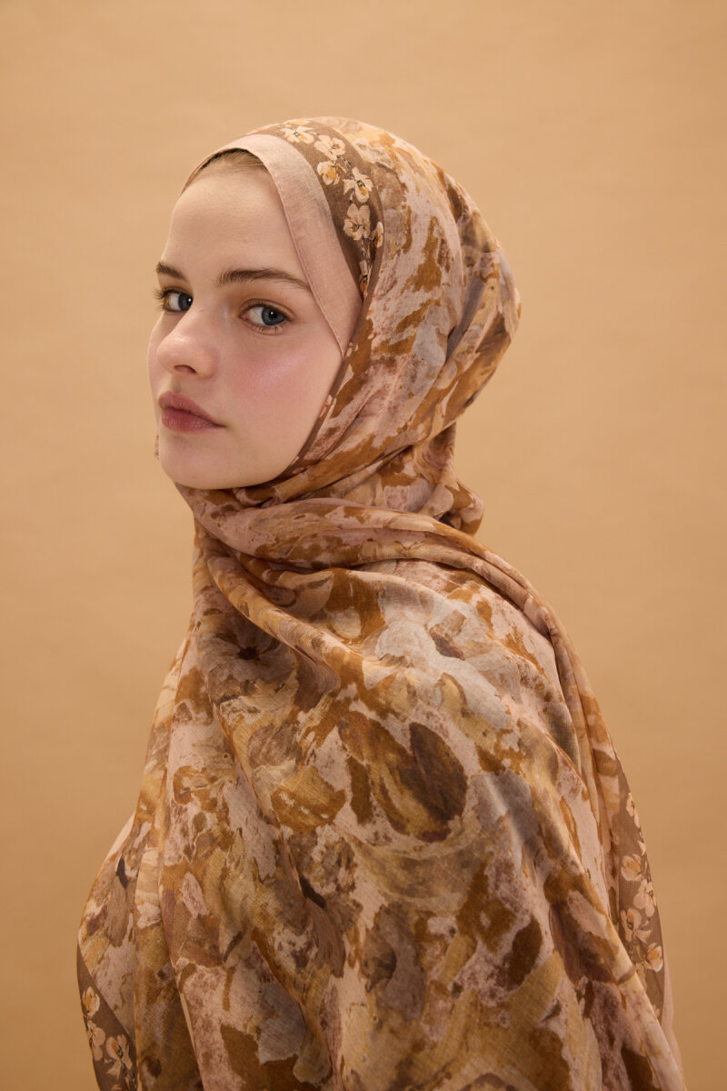 Petra Pamuk Soft Şal - Karamel - 2