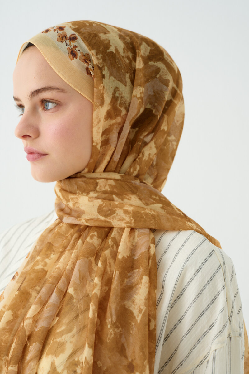 Petra Pamuk Soft Şal - Sarı - 3