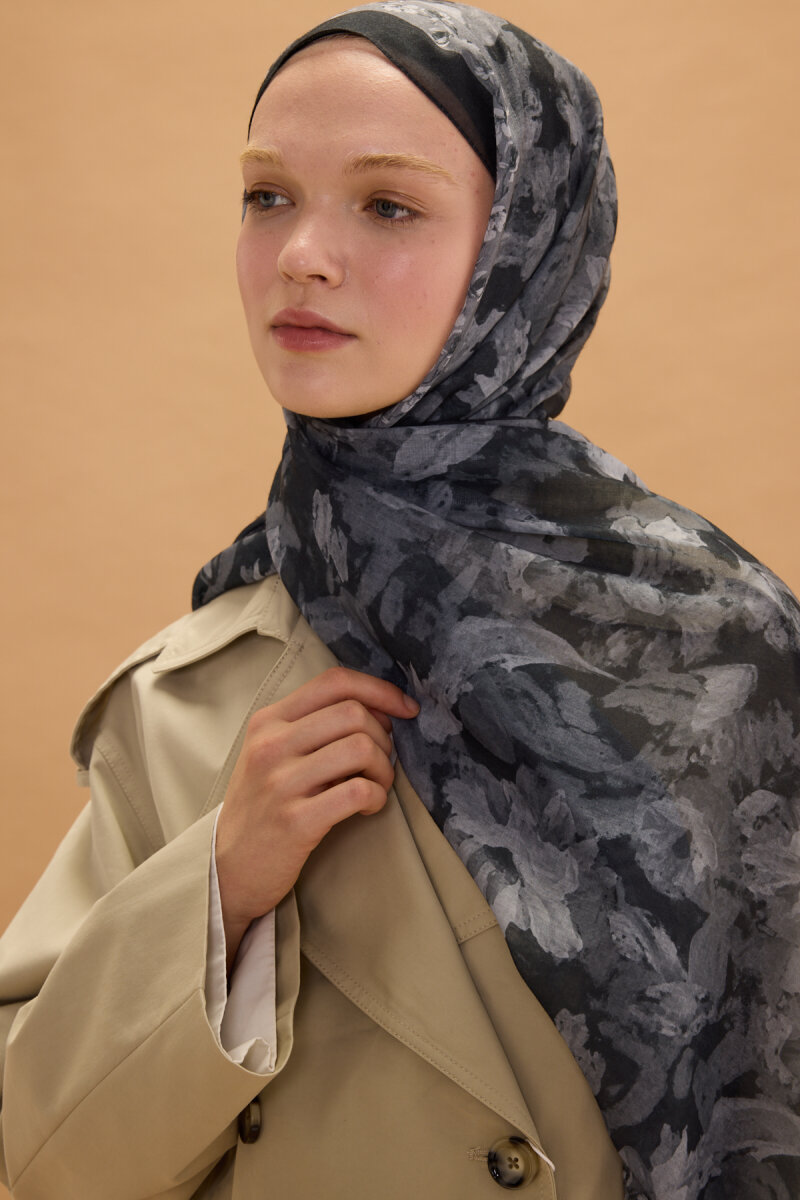 Petra Pamuk Soft Şal - Siyah - 4