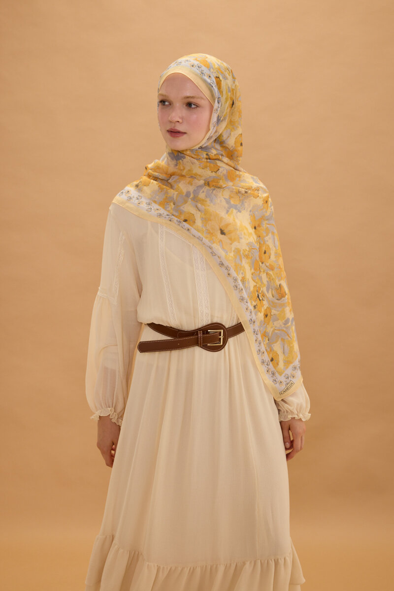 Petra Rami Şal - Gri Sarı - 1
