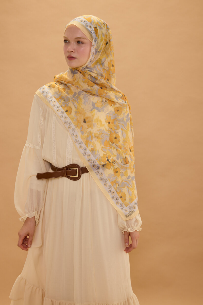 Petra Rami Şal - Gri Sarı - 4