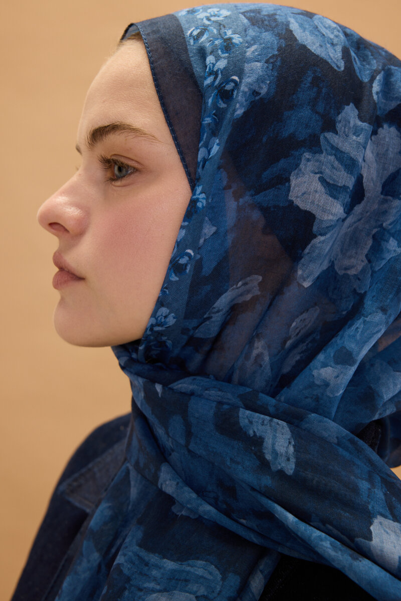 Petra Rami Şal - Lacivert - 2