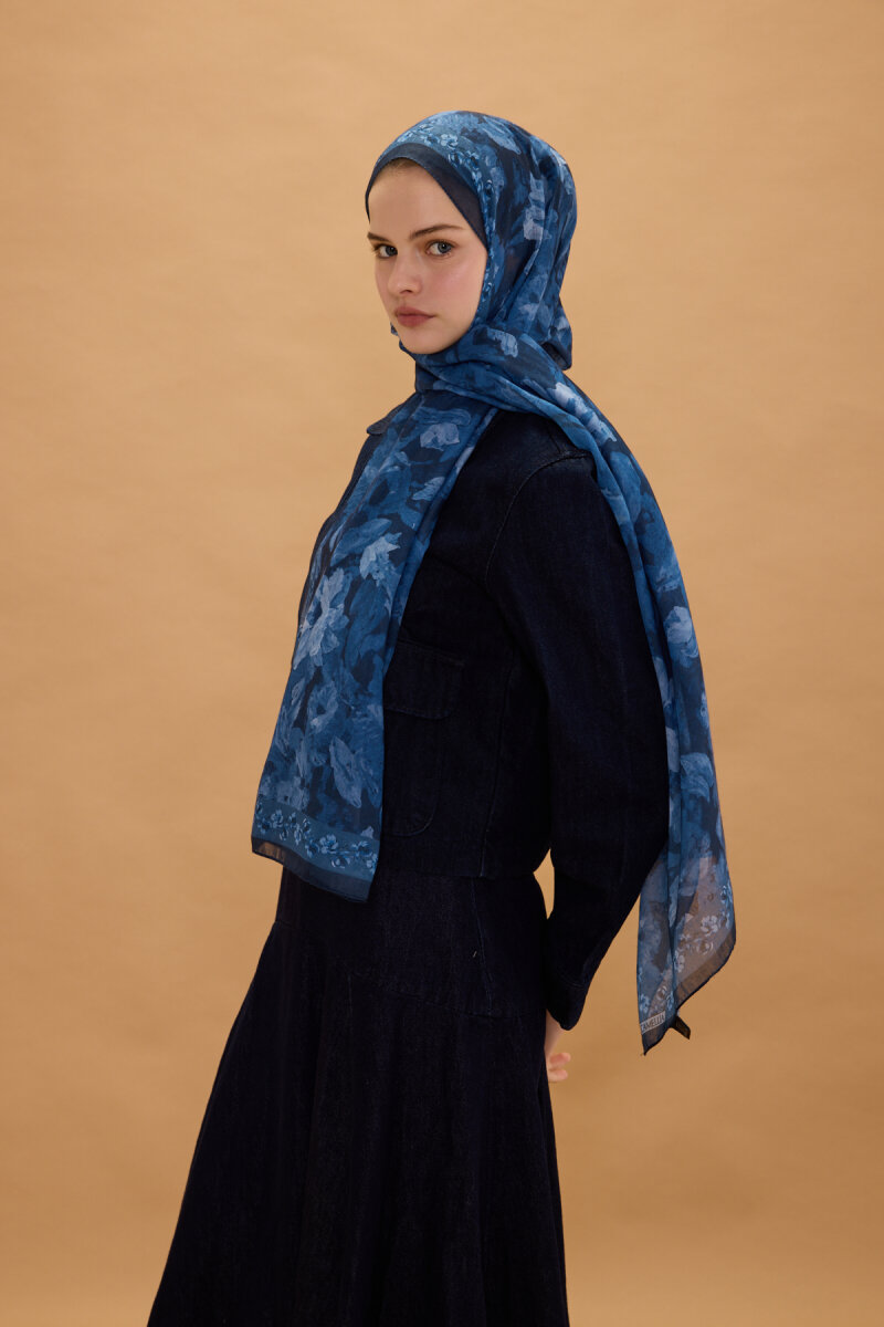 Petra Rami Şal - Lacivert - 3