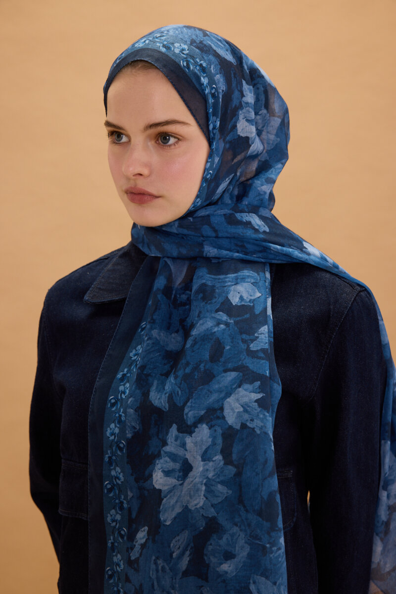 Petra Rami Şal - Lacivert - 4