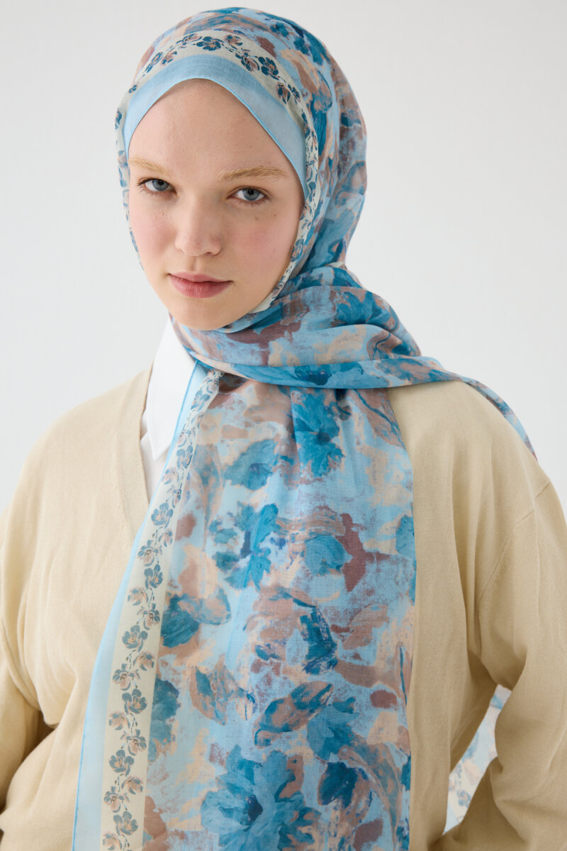 Petra Rami Şal - Mavi - 3