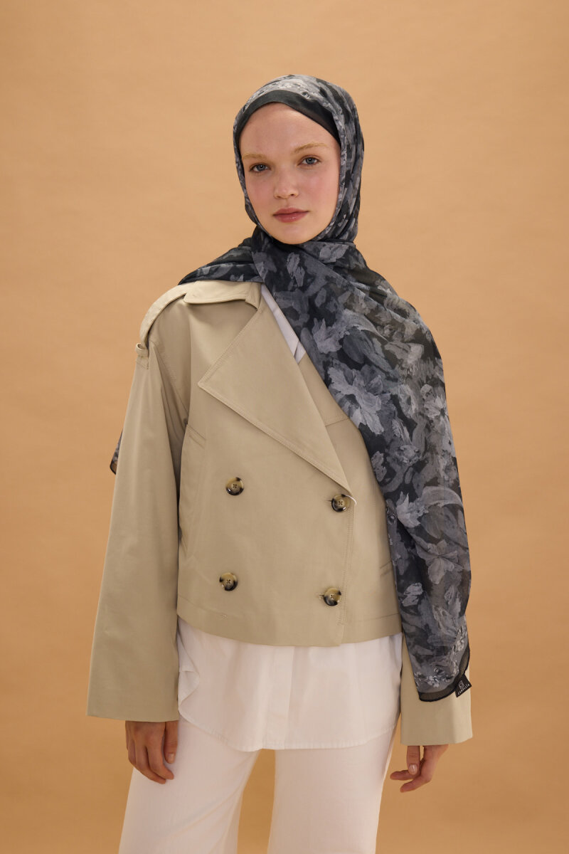 Petra Rami Şal - Siyah - 1