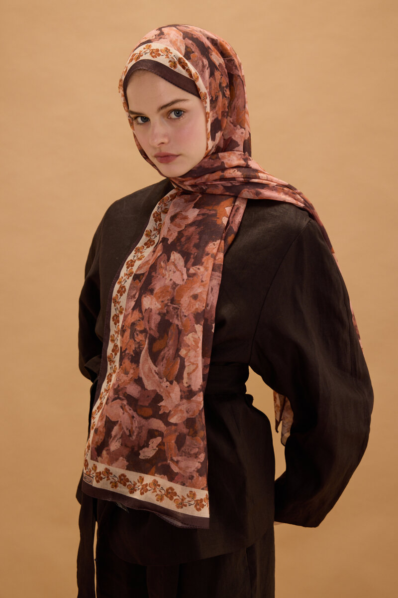 Petra Soft Pamuk Şal - Acı Kahve - 3