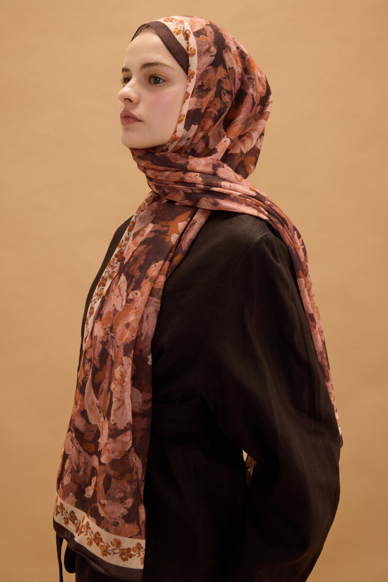 Petra Soft Pamuk Şal - Acı Kahve - 4